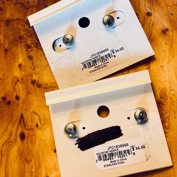 NEW FOSSIL SILVER+ROSE GOLD PAVE CRYSTAL POLISHED XO STUD EARRINGS JF01638998 - Picture 4 of 5